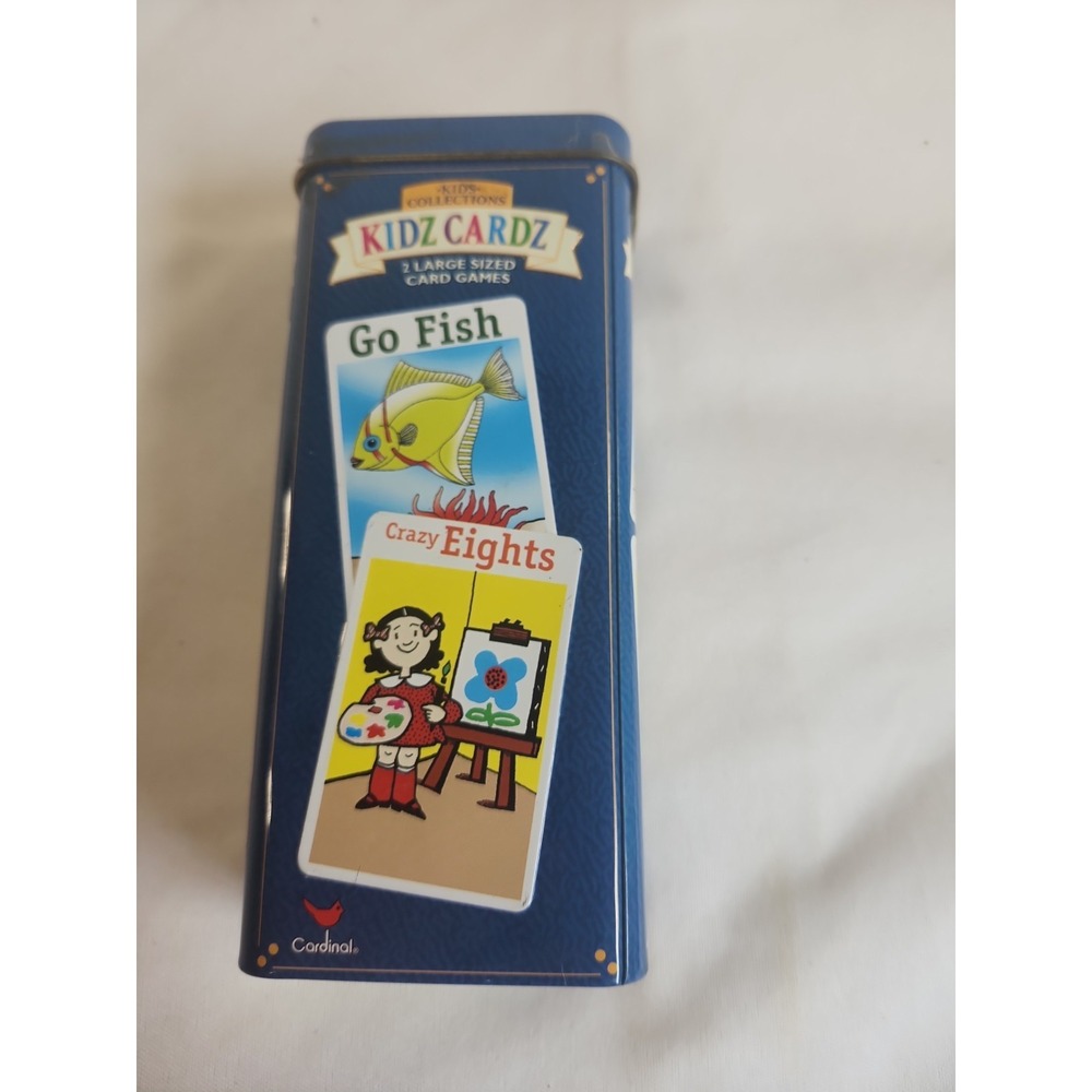 2001 Cardinal Kids Collections Kids Card Games Go Fish & Crazy Eights In A Tin